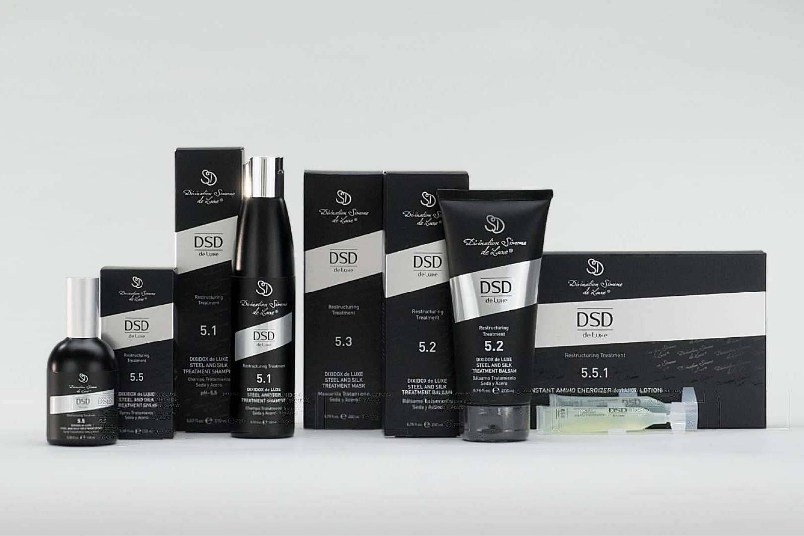La línea 5 reestructurante de DSD de Luxe contribuye a la recuperación de la calidad del cabello